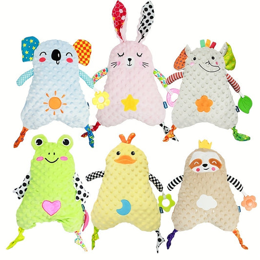 Baby Soothing Towel with Animal Doll for Infant and Toddler