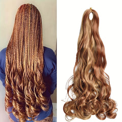 French Curl Braiding Hair 66cm Loose Wave For Box Braids