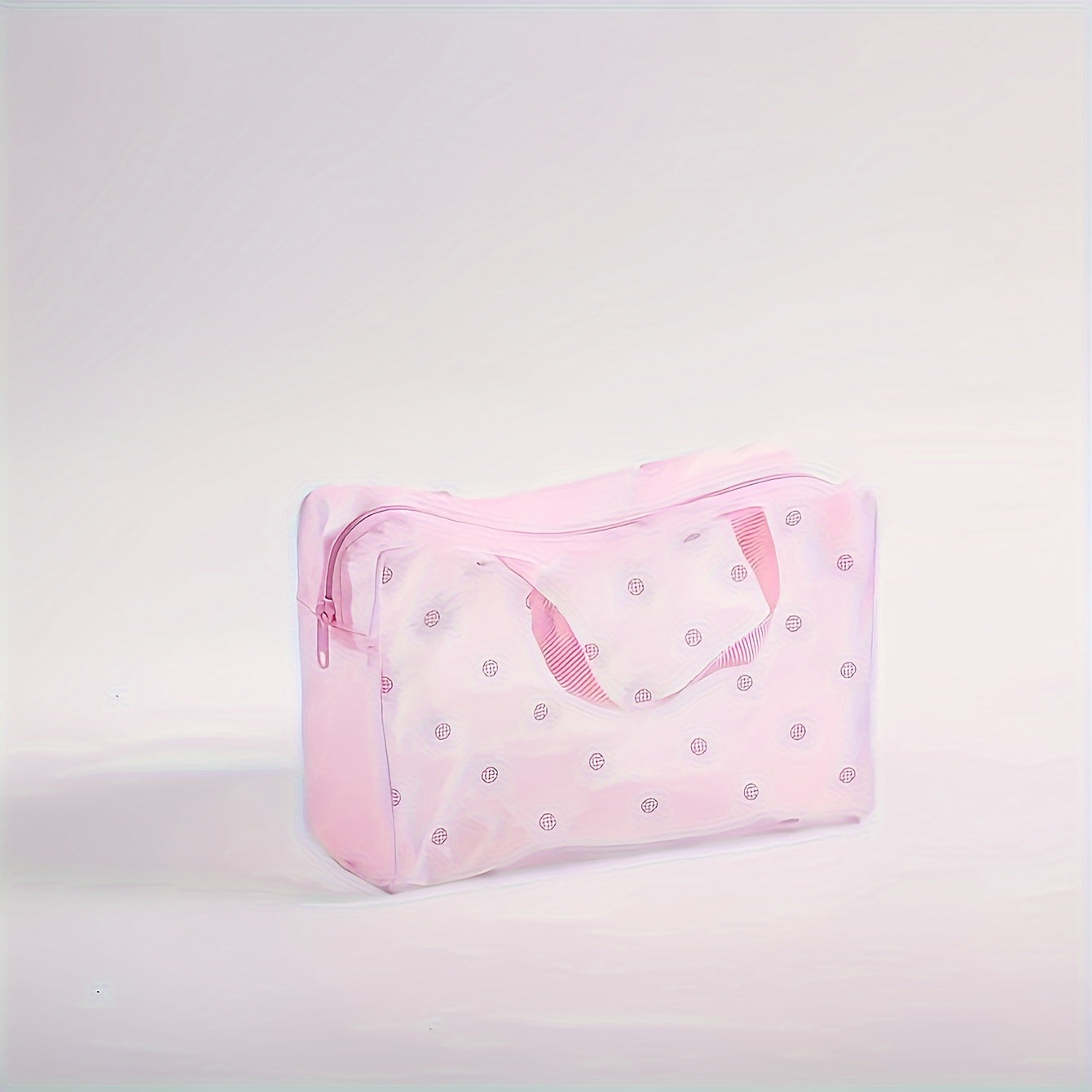 Floral Translucent Toiletry Bag Travel Storage