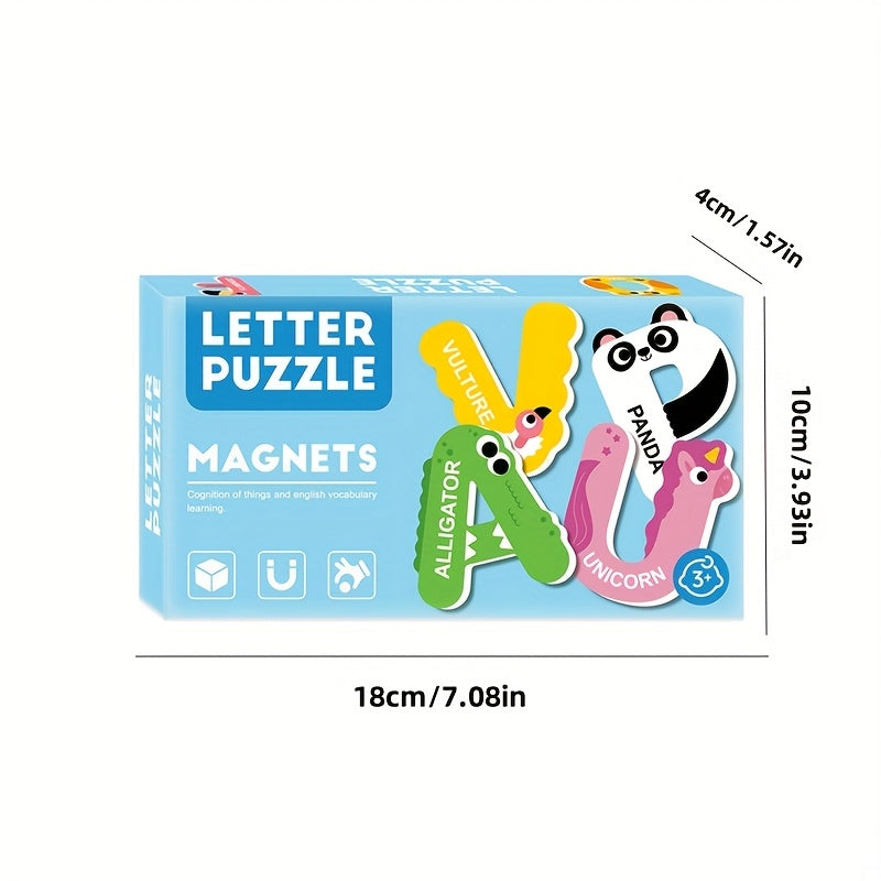 Educational Magnetic Letters Numbers Animals Puzzle Toys
