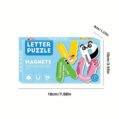 Educational Magnetic Letters Numbers Animals Puzzle Toys