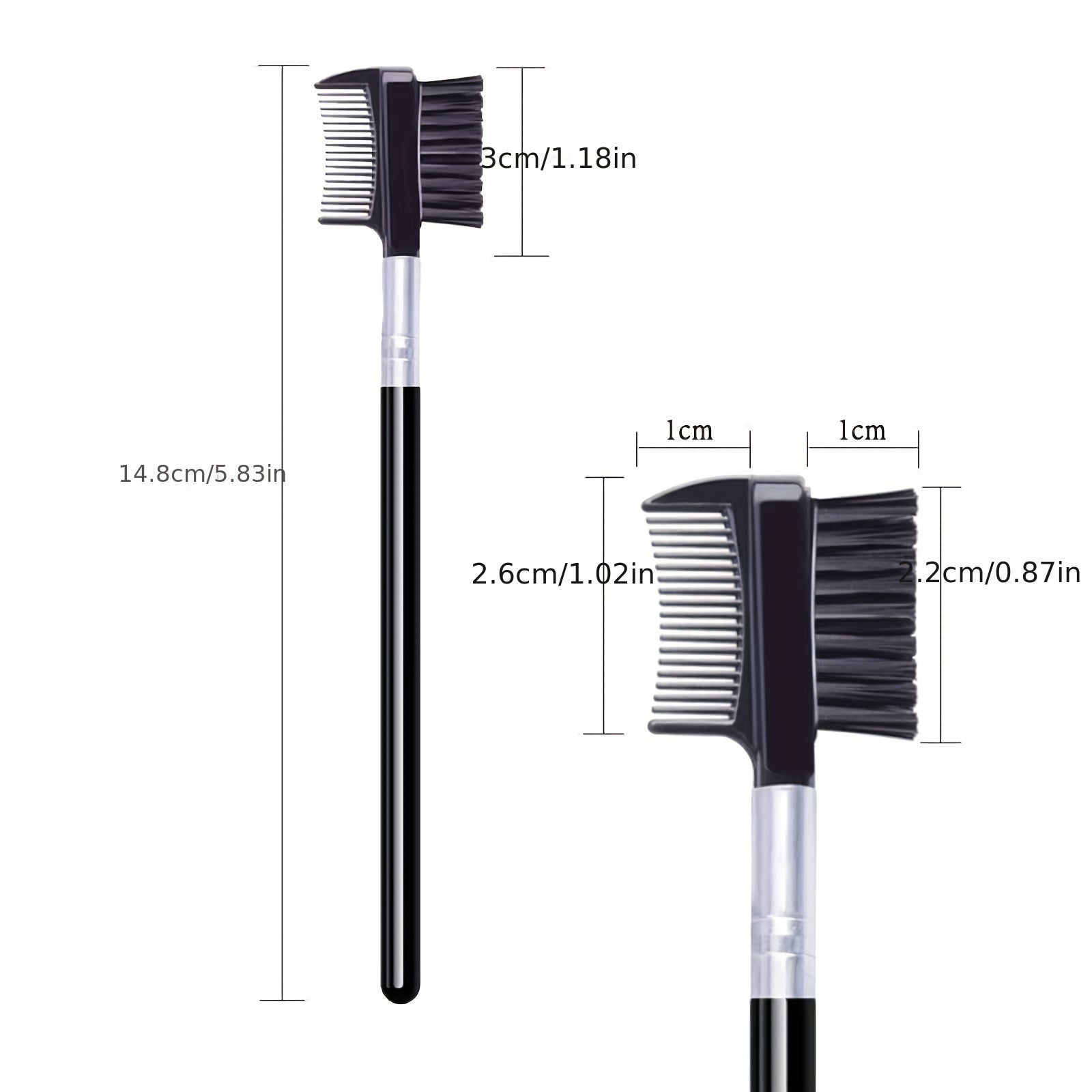 Eyelash Comb Eyebrow Comb Set for Separating Lashes and Keeping Eyebrows Tidy