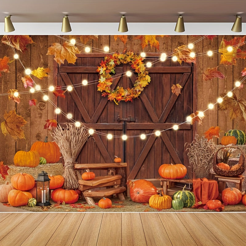 Thanksgiving Pumpkin Backdrop Cloth for Venue Decoration