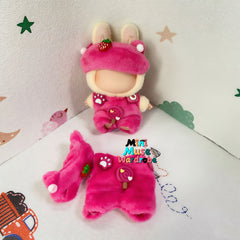 Doll Costume Strawberry Headpiece Clothes LABUBU Birthday Holiday No Dolls