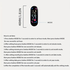Waterproof Silicone LED Sports Watch for Kids
