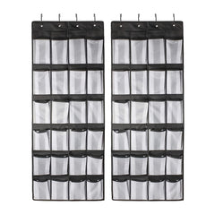 24 Grid Over Door Storage Bag Shoes Toys Bras Organizer