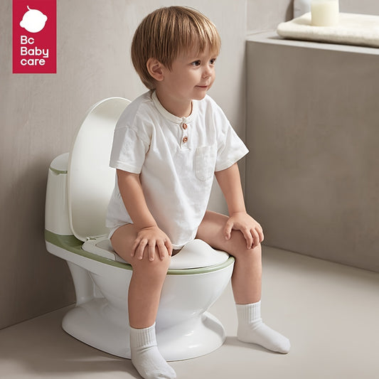 BC Babycare Green Pink Simulated Toilet For 2-6 Years - Water Sound Button