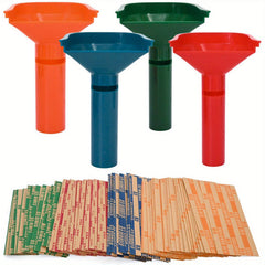 150 Flat Striped Coin Wrappers & 4 Sorters Tubes
