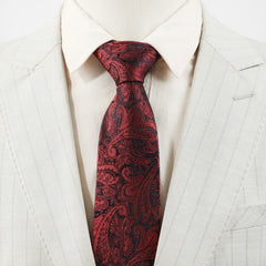 Men's Formal Business Flower Pattern Tie Groom Wedding Neckties