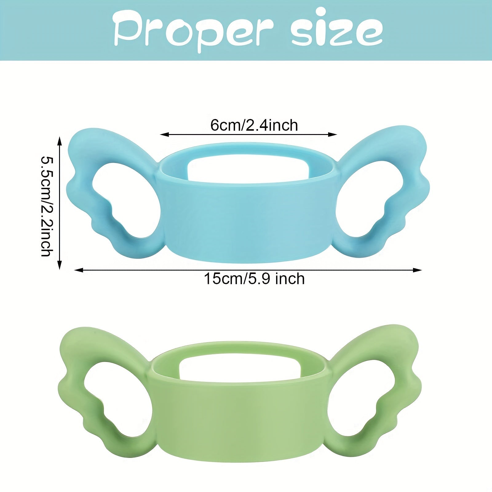 Silicone Bottle Handles Easy Carry Lightweight Baby Feeding Handle