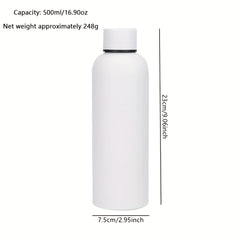 Double Wall Stainless Steel Cup Insulated Water Bottle 16.9oz 500ml