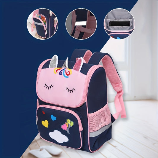 Unicorn School Bag for Kids with Protective Spine