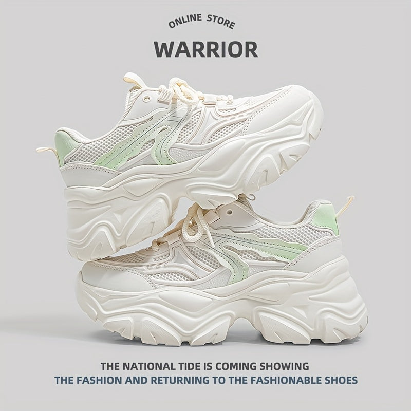 Chunky Platform Sneakers for Women Lace up Running Shoes