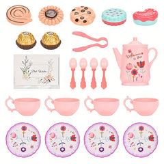 Kids Afternoon Tea Set Cake Cutter Princess Toy ABS Material