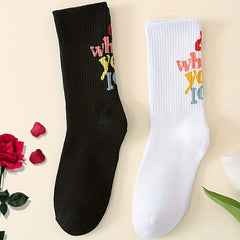 Men's DO WHAT YOU LIKE Crew Socks, Street Style Socks