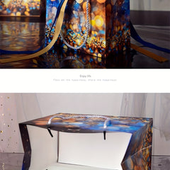 Happy Time Gift Bag Butterfly Bag Birthday Handbag Candy Paper Bag Storage Bag