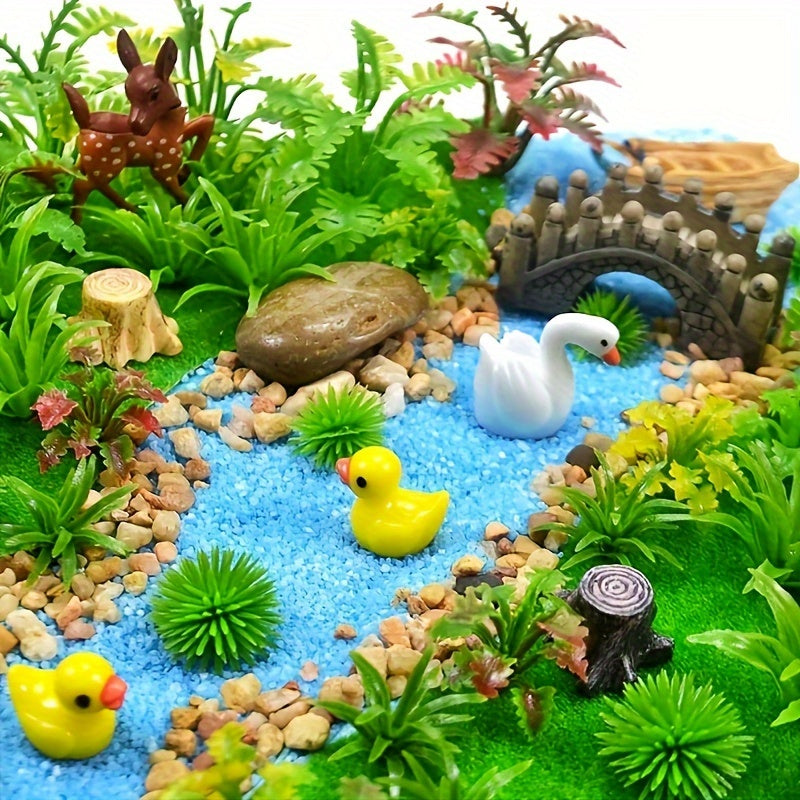 30pcs Artificial Tree Models Fairy Garden Trees Micro Plant Models