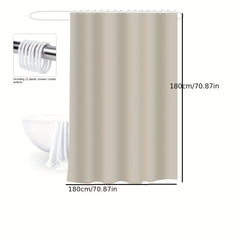 Thick Shower Curtain Waterproof Bathroom Curtain with 12 Hooks