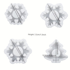 Snowflake Candle Holder Silicone Mold - DIY Christmas Decor