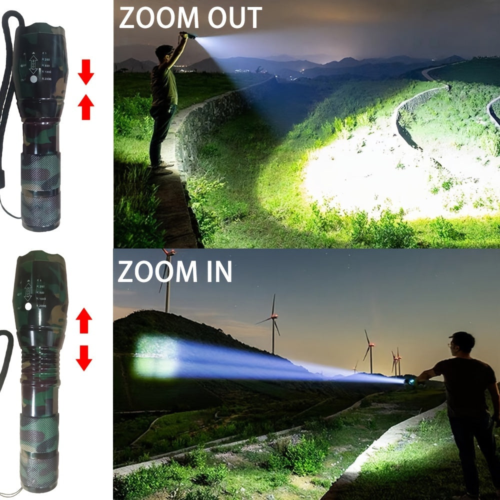 Adjustable Focus Flashlight for Outdoor Activities