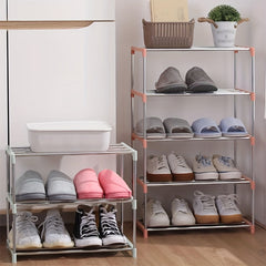 Galvanized Stackable Shoe Rack Organizer For Closet Entryway