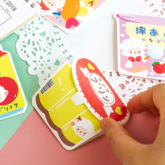 Cute Cartoon Snack Packaging with Note Paper