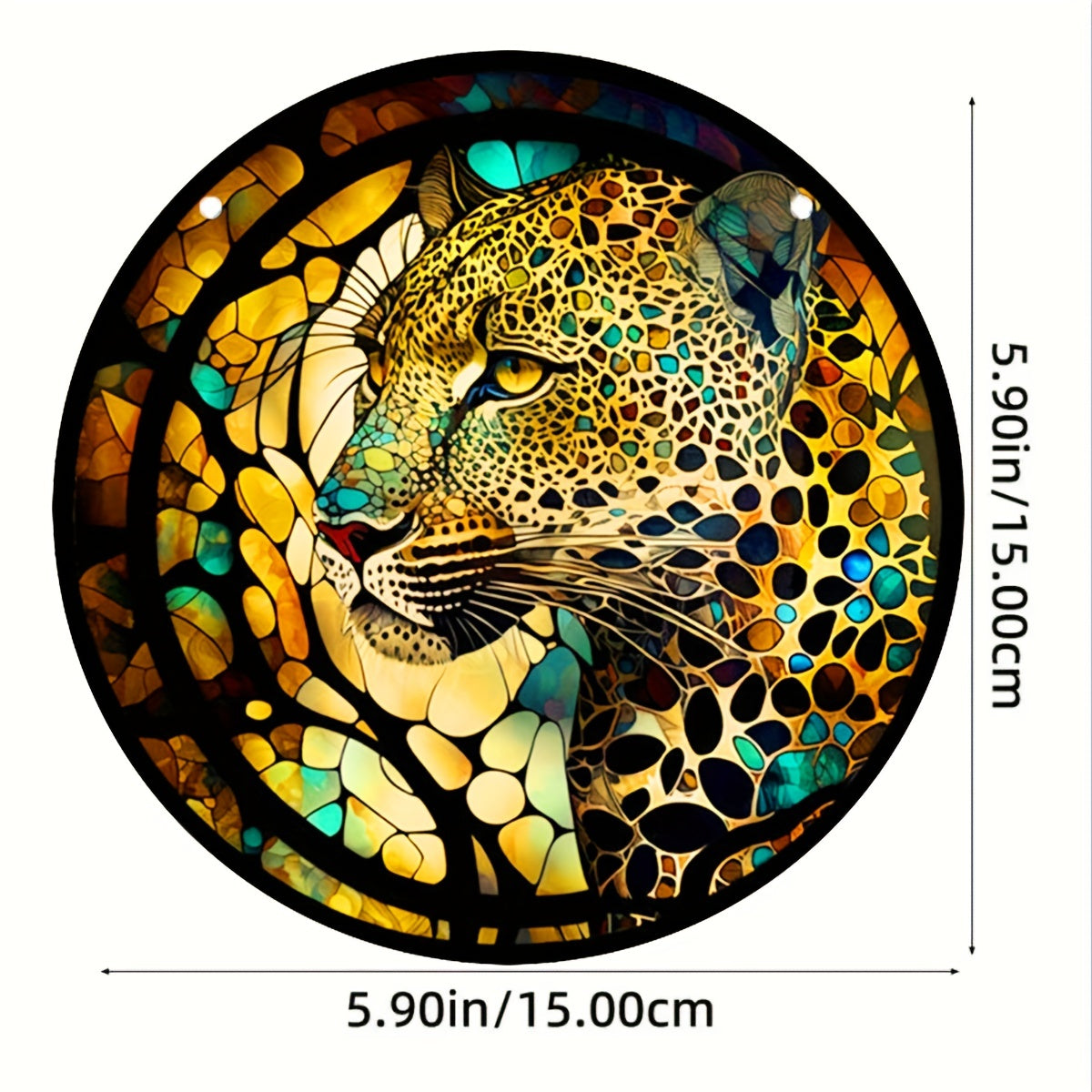 Leopard Suncatcher Acrylic Window Hanging Home Decor Gift