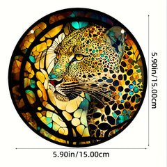 Leopard Suncatcher Acrylic Window Hanging Home Decor Gift