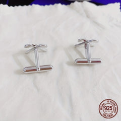 S925 Men's Golf Style Cufflinks