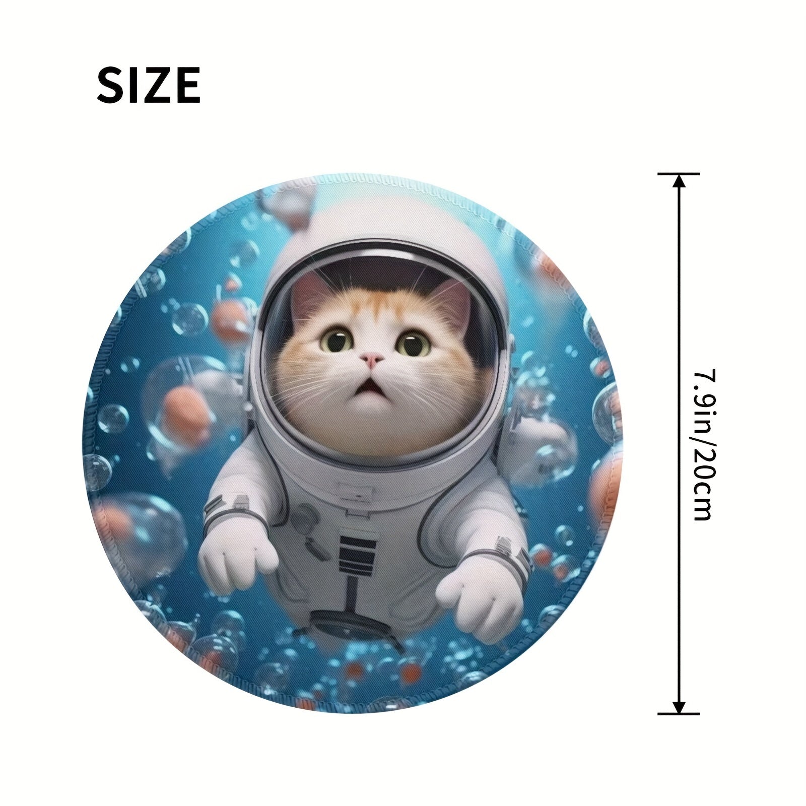 Cat At The Bottom Of The Sea Mouse Pad