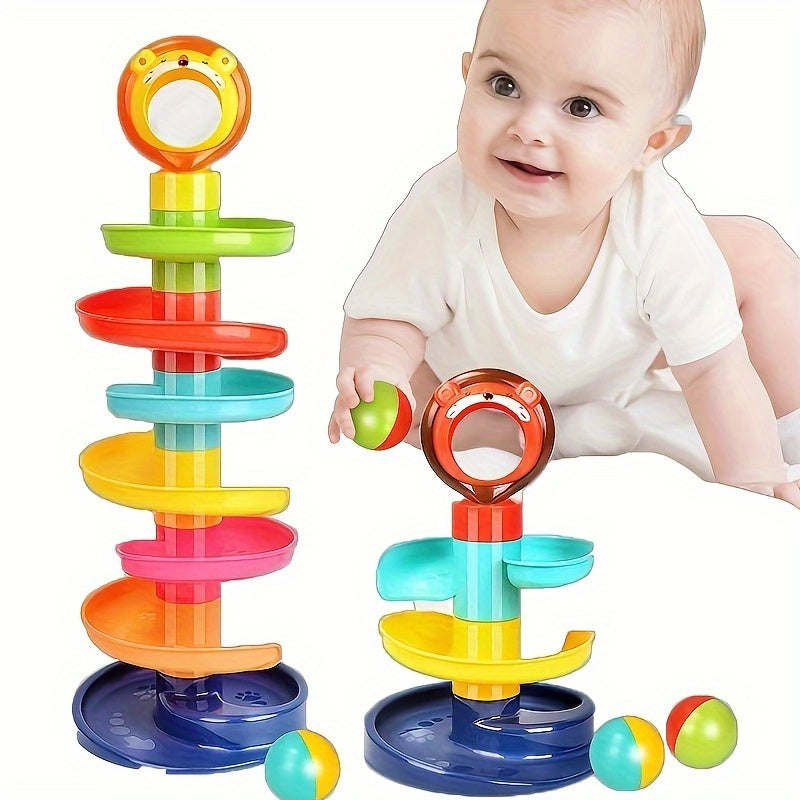 Educational Marble Run Toy for Kids Colorful Rolling Bead Skyscraper