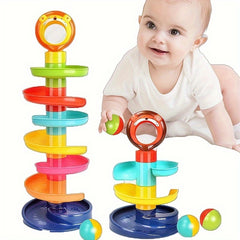 Educational Marble Run Toy for Kids Colorful Rolling Bead Skyscraper
