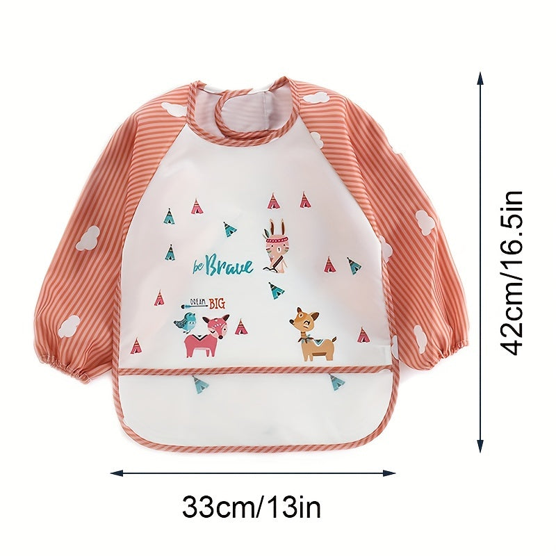 Baby Smock Long sleeved Waterproof Bib