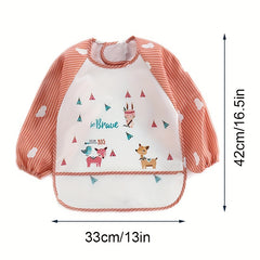 Baby Smock Long sleeved Waterproof Bib
