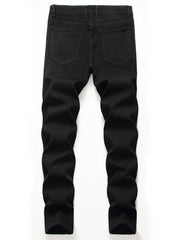 Men's Stretch Denim Pants for Spring Summer