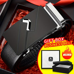 Men's PU Automatic Buckle Pants Belt Wedding Gift