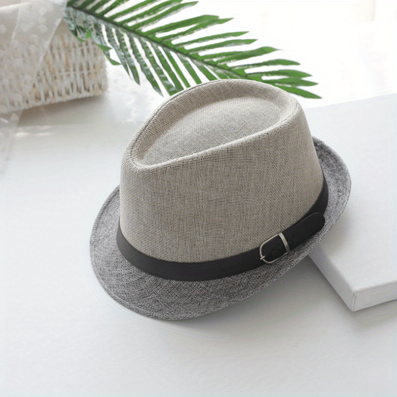 Straw Sunscreen Hat for Couples Outdoor Sunshade