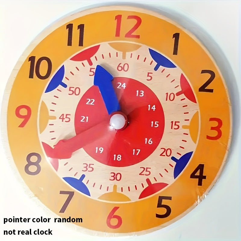 Wooden Educational Clock Toy Kids' Time Teaching Aid Math Cognitive Skill