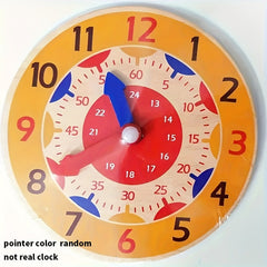 Wooden Educational Clock Toy Kids' Time Teaching Aid Math Cognitive Skill