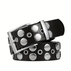 Men's Large Size Pure Belt Punch Versatile Square