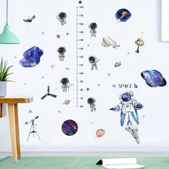 Basketball Boy Cartoon Astronaut Wall Sticker