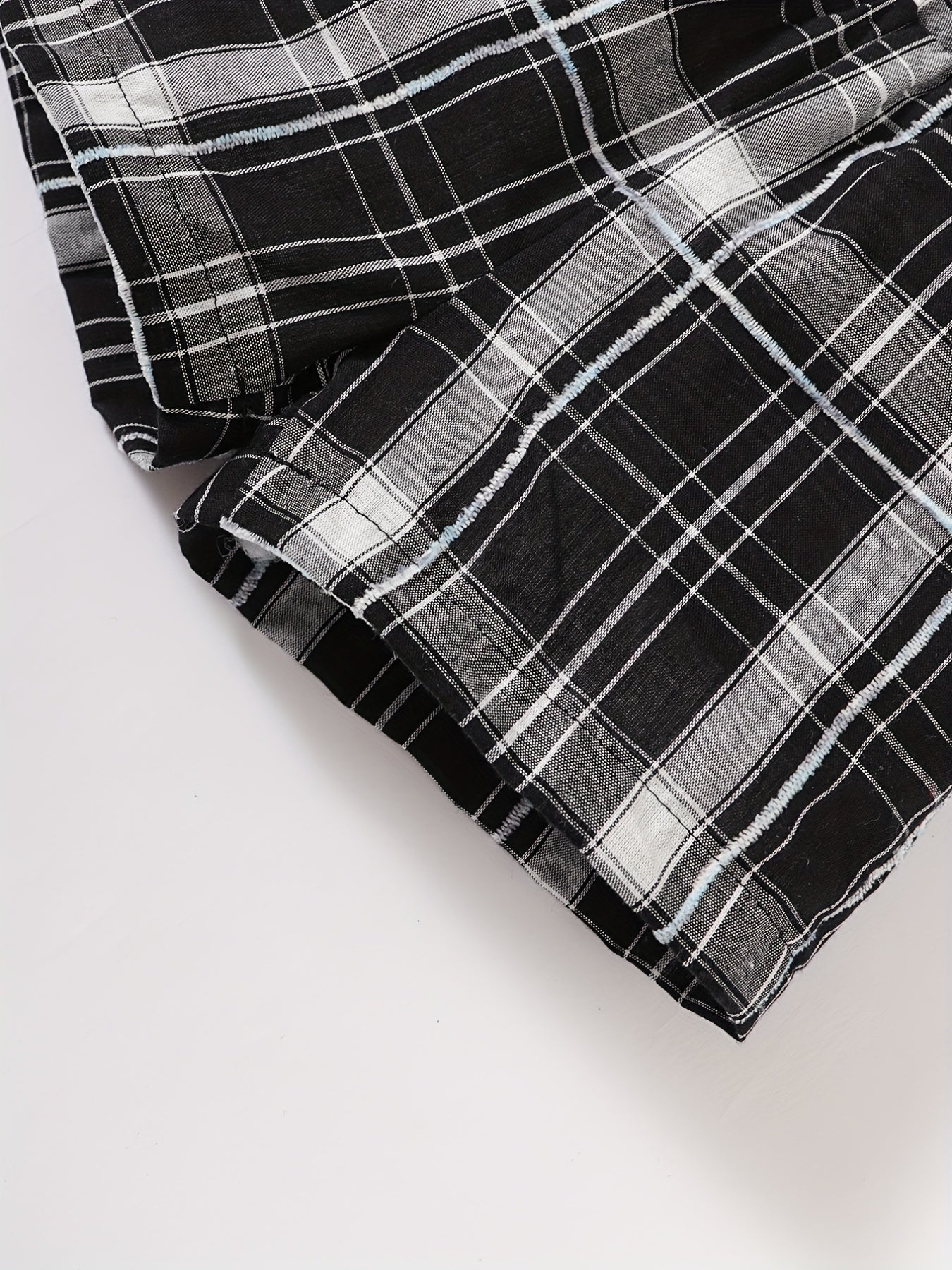 Baby Boy Casual Set Plaid Shirt & Shorts