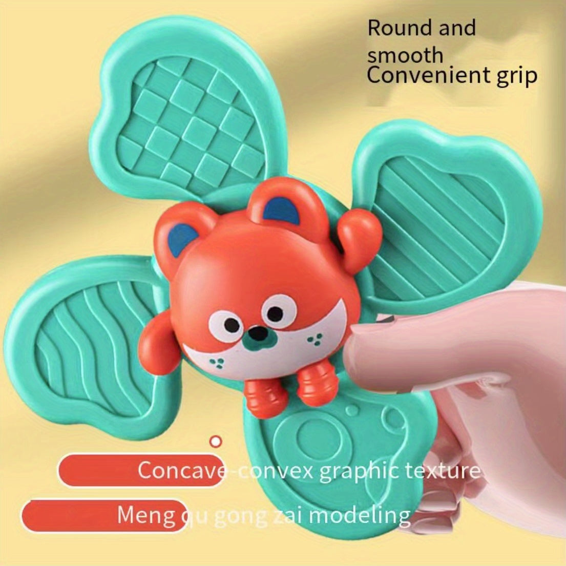 Adorable Animal Suction Cup Spinner Toy - Perfect Christmas Gift