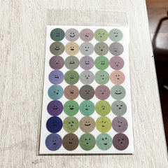 DIY Journal Note Decoration Lovely Round Face Stickers - 9.91-14.99 cm