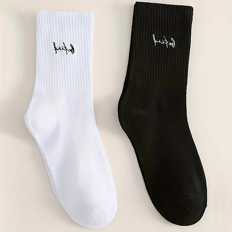 Men's BE KIND Crew Socks 2 Pairs All Seasons Wearing