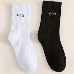 Men's BE KIND Crew Socks 2 Pairs All Seasons Wearing