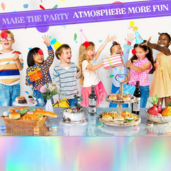 Rainbow Theme Party Tablecloth for Birthday Wedding Christmas Celebrations