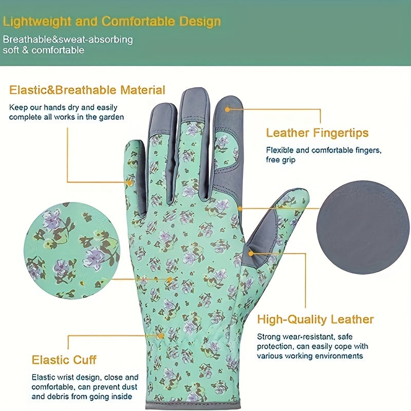 Non-Slip Garden Gloves for Weeding Digging Planting Raking