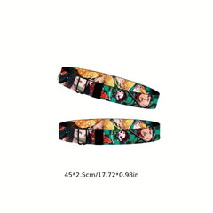 Q Version Anime Print Webbing Bracelet Waterproof Reusable Wristband