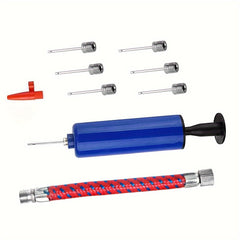 10pcs Inflator Ball Pump w/ Needles Valve Adapter Air Hose for Sport